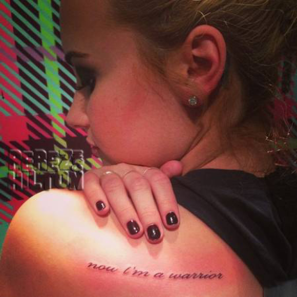 Demi Lovato a un nouveau tatouage