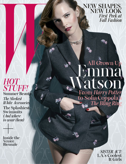 Emma Watson sur le cover du W