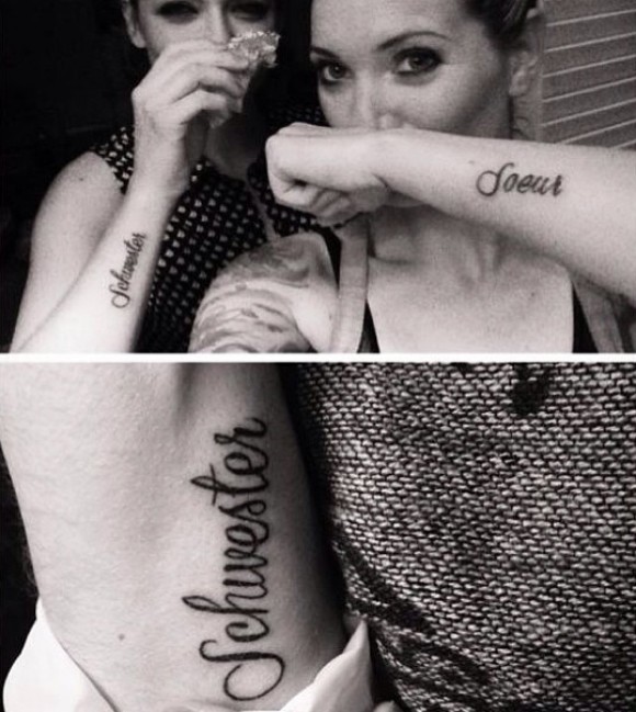 Le nouveau tatouage d'Isabelle Desjardins à Munich