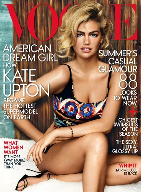 Kate Upton se la joue 90 sur le cover de Vogue