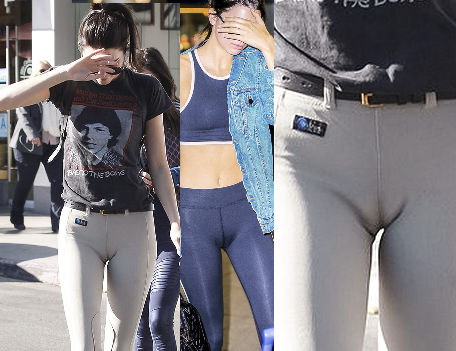 Crédit:Kendall Jenner cameltoe - Crédit photo: Pinterest/AmateurLeak. 