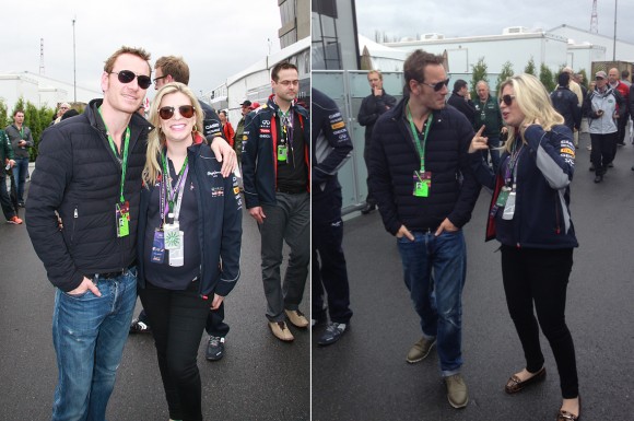 Anne-Marie Withenshaw et Michael Fassbender au Grand Prix de Montréal