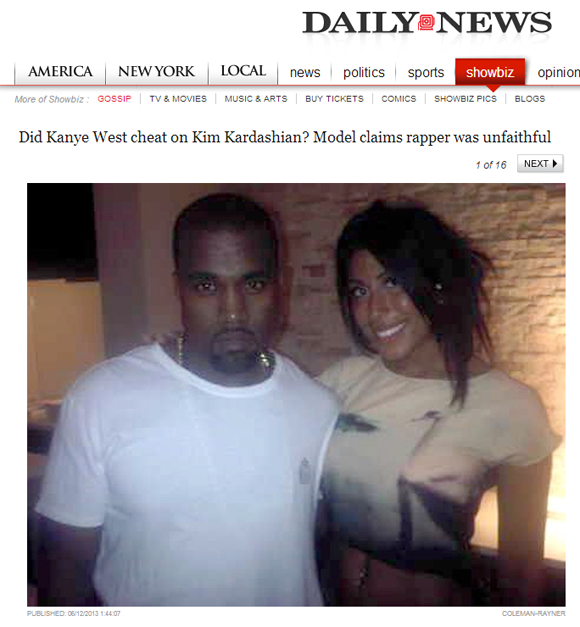 Infidélité de Kanye West - une photo Leyla Ghobadi et du chanteur circule sur le Web