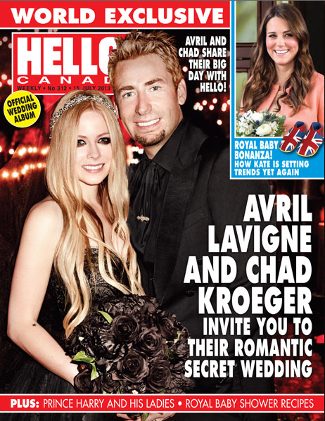 Avril Lavigne s'est mariée en noir en France à Chad Kroeger 