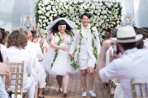 Beth Ditto a épousé son amoureuse Kristin Ogata à HawaÃ¯