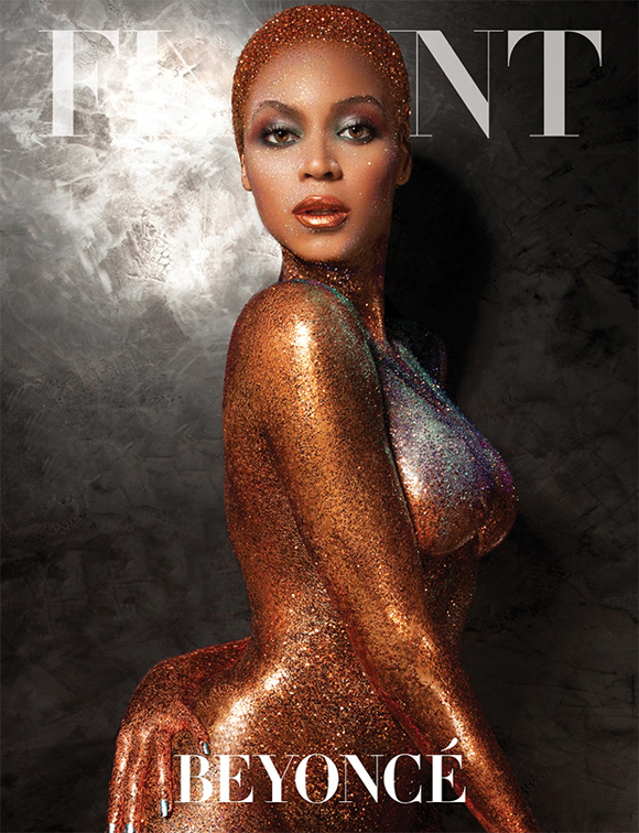 Beyoncé est nue et en or sur le cover du Flaunt