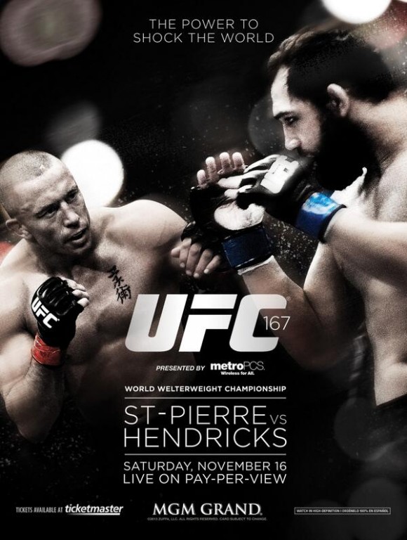 Georges St-Pierre affrontera Johny Hendricks au UFC 167 de Las Vegas