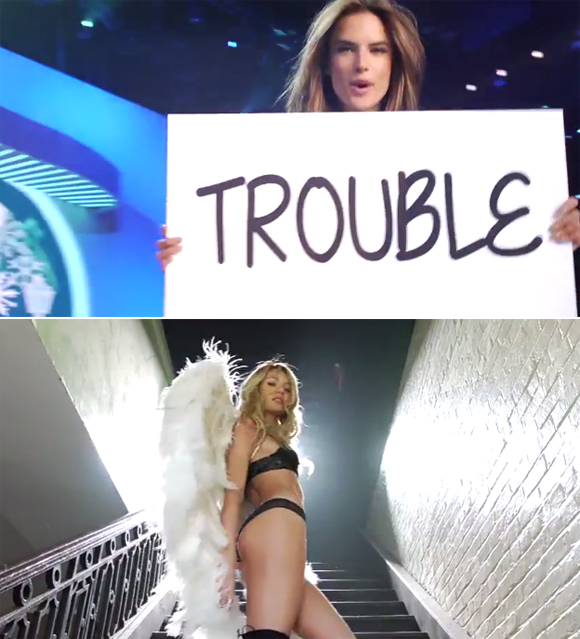 Victoria's Secret Angels Lip Sync to 'I Knew You Were Trouble'