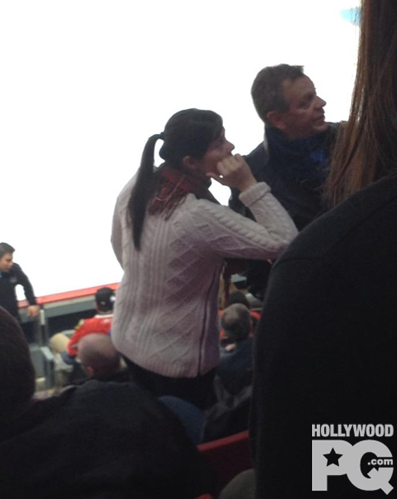 Marc Labrèche et sa conjointe Marilou Nadeau au match du Canadien de Montréal - SPOTTED