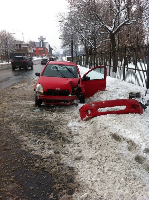 Marie-Pier Perreault a eu un accident de voiture