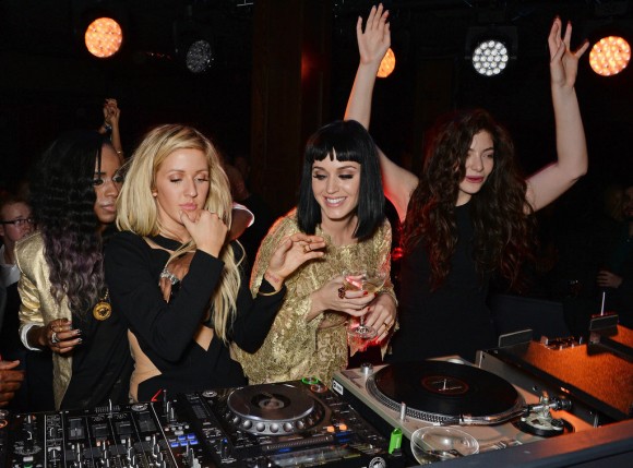 Katy-Perry-Lorde-DJing-Brit-Awards-Afterparty