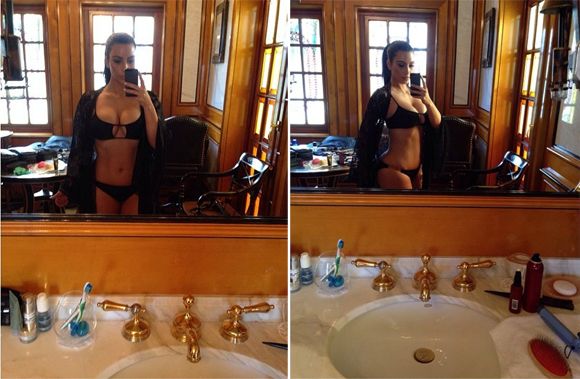 Kim Kardashian vole le bikini de sa soeur et prend la pose sur Instagram