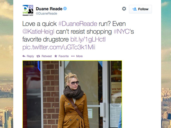 Katherine Heigl poursuit Duane Reade pour six millions de dollars