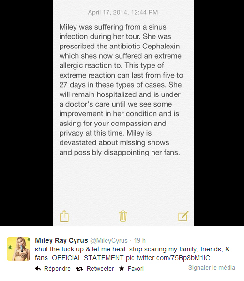 miley note