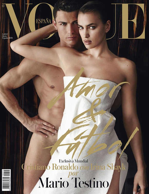 Cristiano Ronaldo nu sur la couverture de Vogue Espagne aux côtés d'Irina Shayk