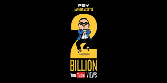 Gangnam Style de Psy atteint le nombre record de deux milliards de visionnements sur YouTube