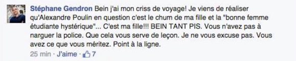 Stéphane Gendron et sa fille Virginie Chaloux-Gendron s'affrontent sur Facebook
