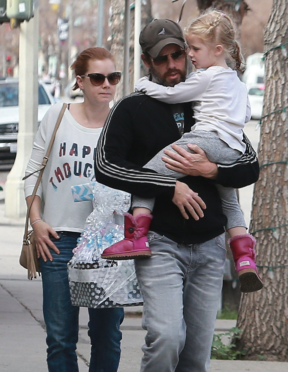 Amy Adams & Family Out And About In Studio City