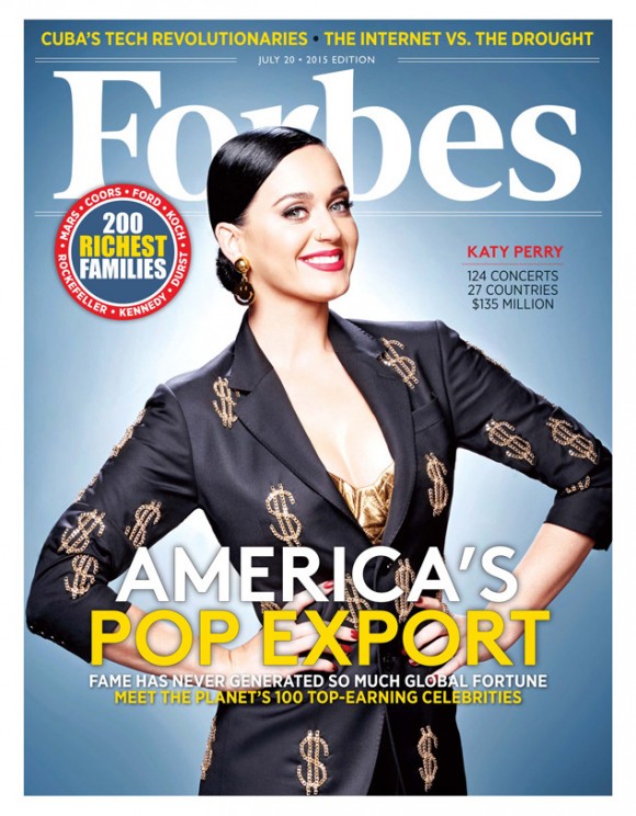 Katy Perry est l'artiste la mieux payée au monde selon Forbes