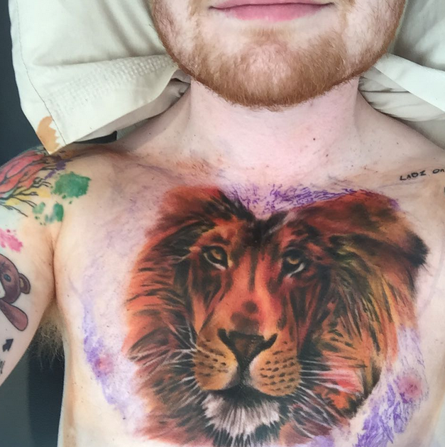 Le nouveau tatouage d'Ed Sheeran