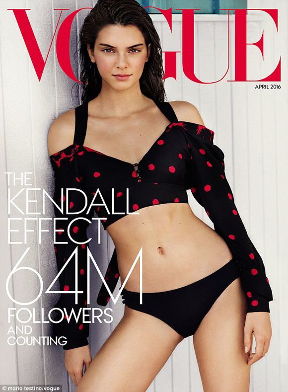 À l'international - Kendall Jenner et son premier cover du magazine Vogue