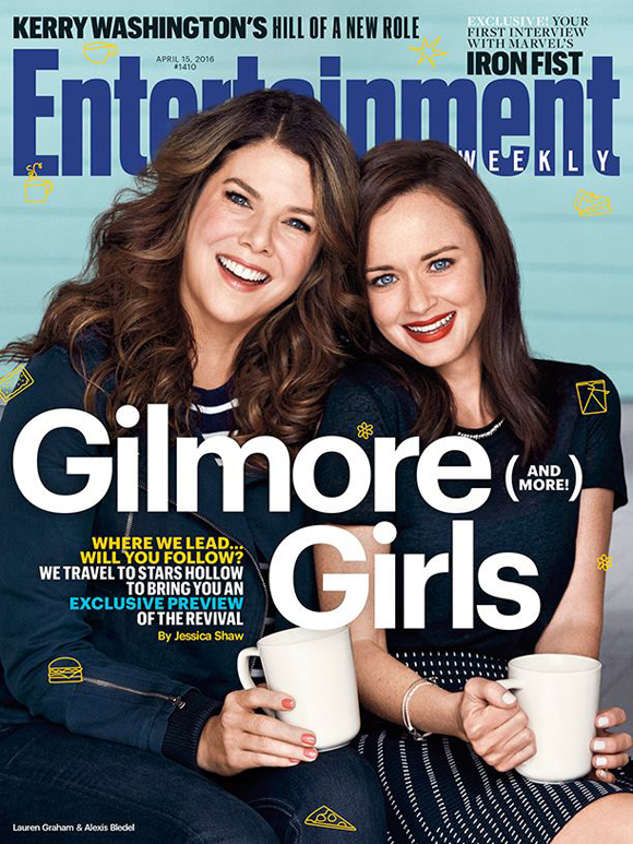 À l'international - Les Gilmore Girls en couverture du Entertainment Weekly