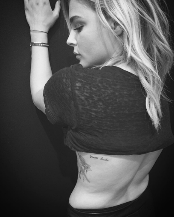 Les nouveaux tatouages de Chloë Grace Moretz.