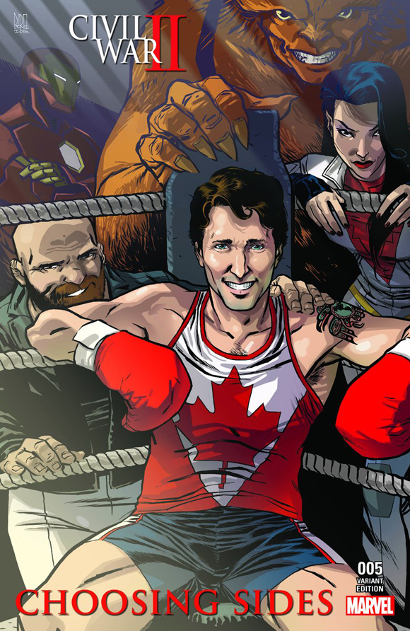 Justin Trudeau suit les traces de son père dans une BD de Marvel