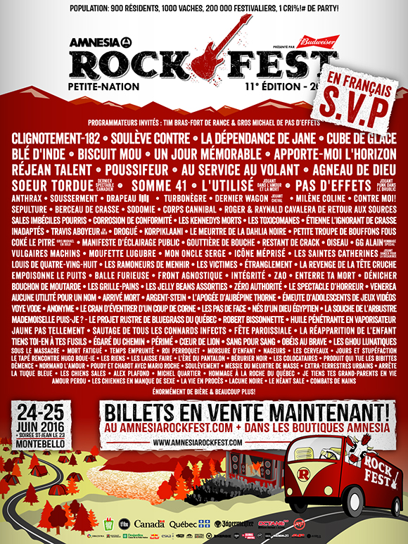 Rockfest 2016 - Blé d'inde et Cube de glace en vedette