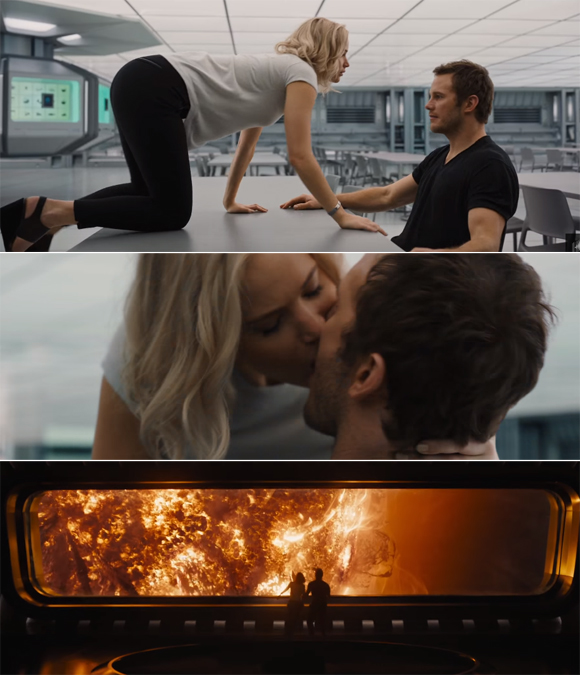 Jennifer Lawrence et Chris Pratt sont HOT dans la bande-annonce de Passengers.
