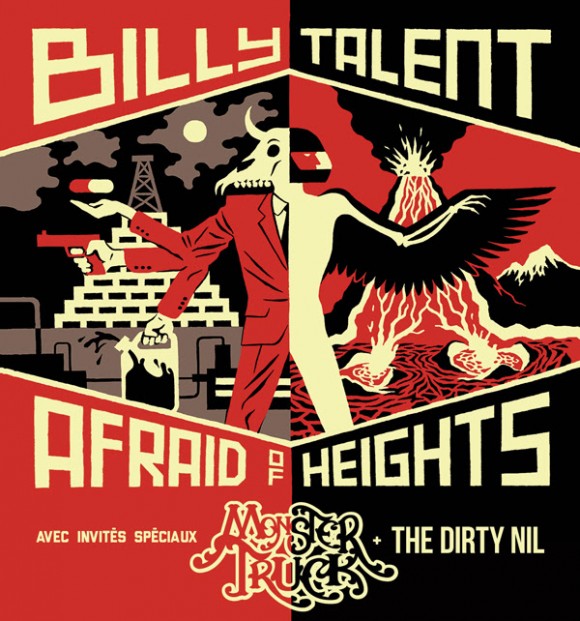 Billy Talent à Montréal et Québec en 2017.