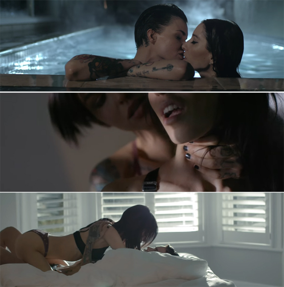 Ruby Rose et Jessica Origliasso s'embrassent passionnément dans le nouveau vidéoclip de The Veronicas.