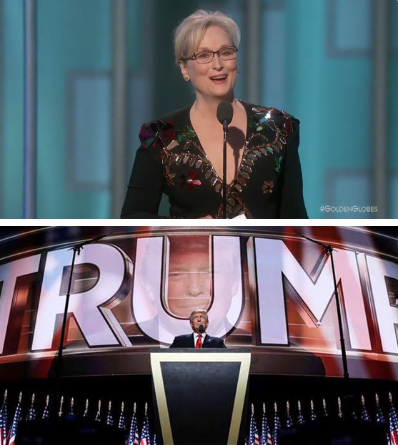 Donald Trump réagit au discours de Meryl Streep