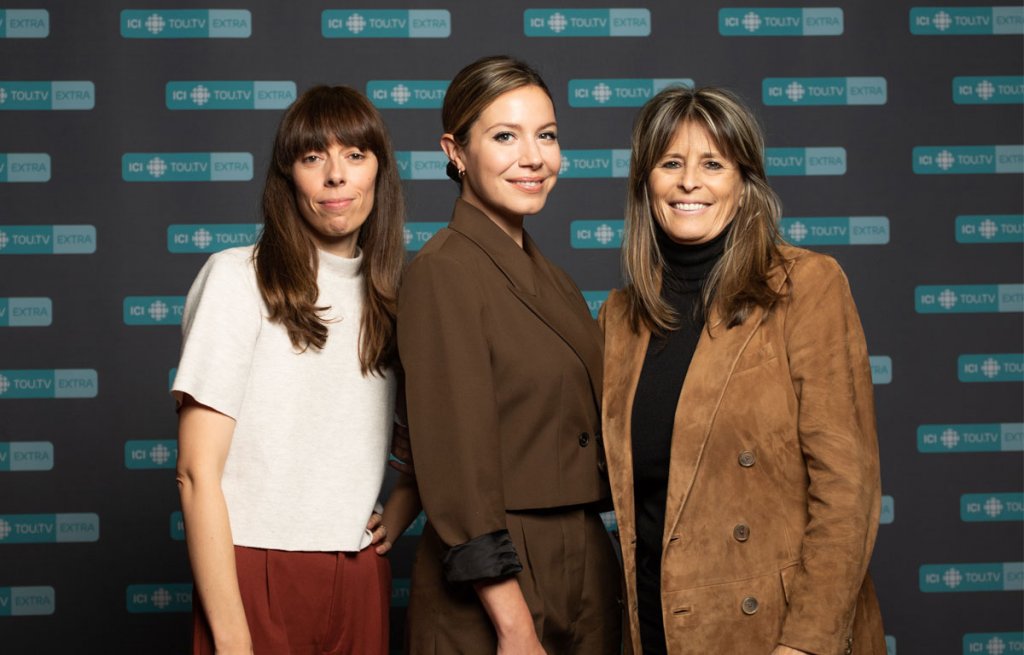 Magalie Lépine-Blondeau, Fabienne Larouche et Marie-Andrée Labbé pour la nouvelle série Sans rendez-vous