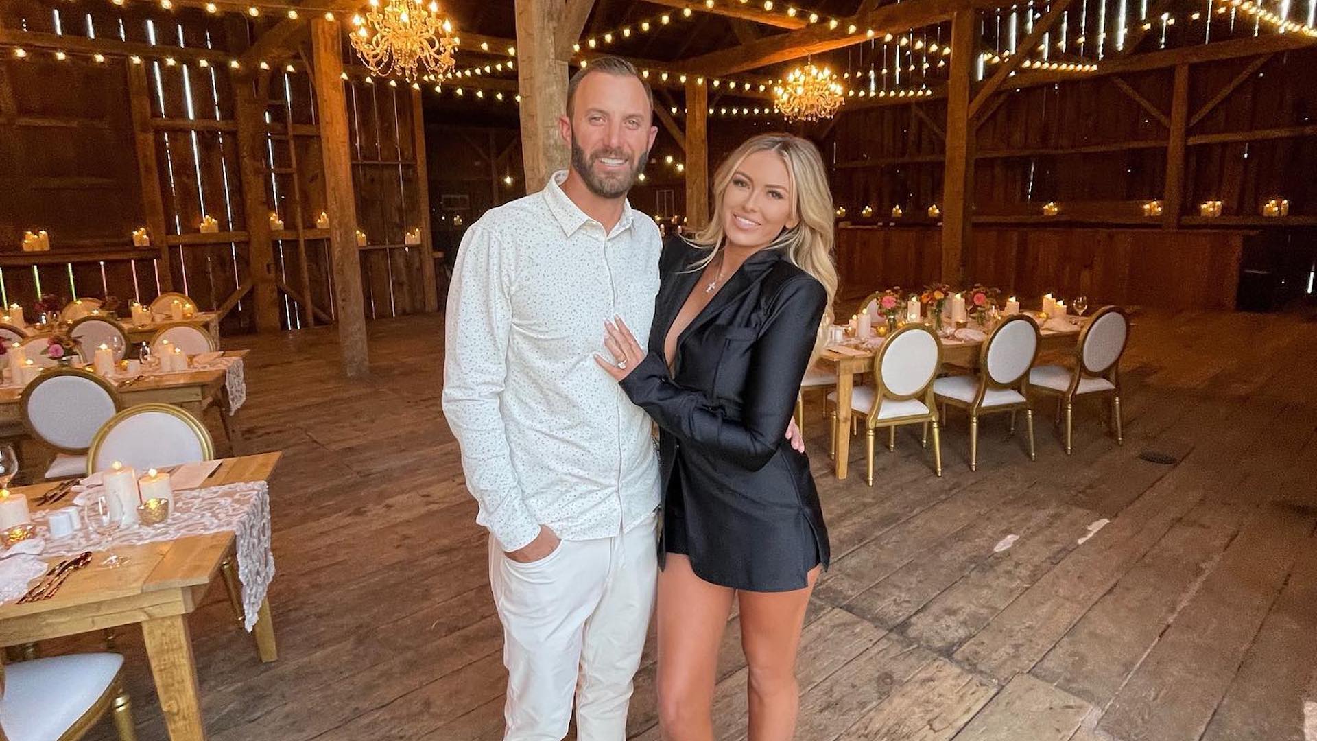 Dustin Johnson et Paulina Gretzky