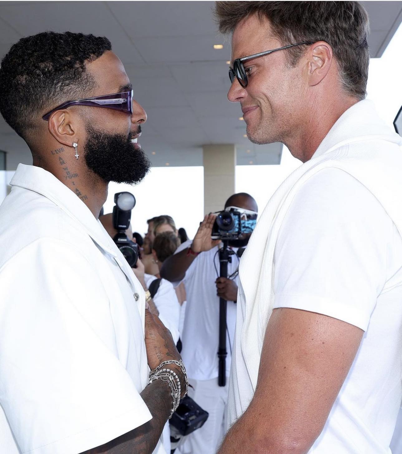 Odell Beckham Jr. et Tom Brady