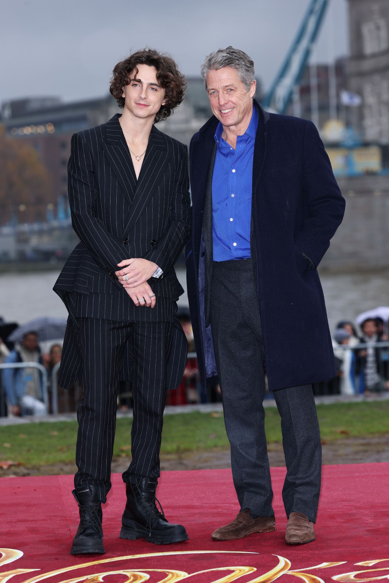 Timothée Chalamet, Hugh Grant