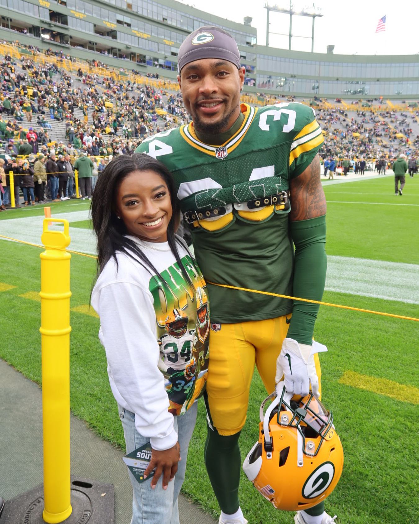 Simone Biles et Jonathan Owens